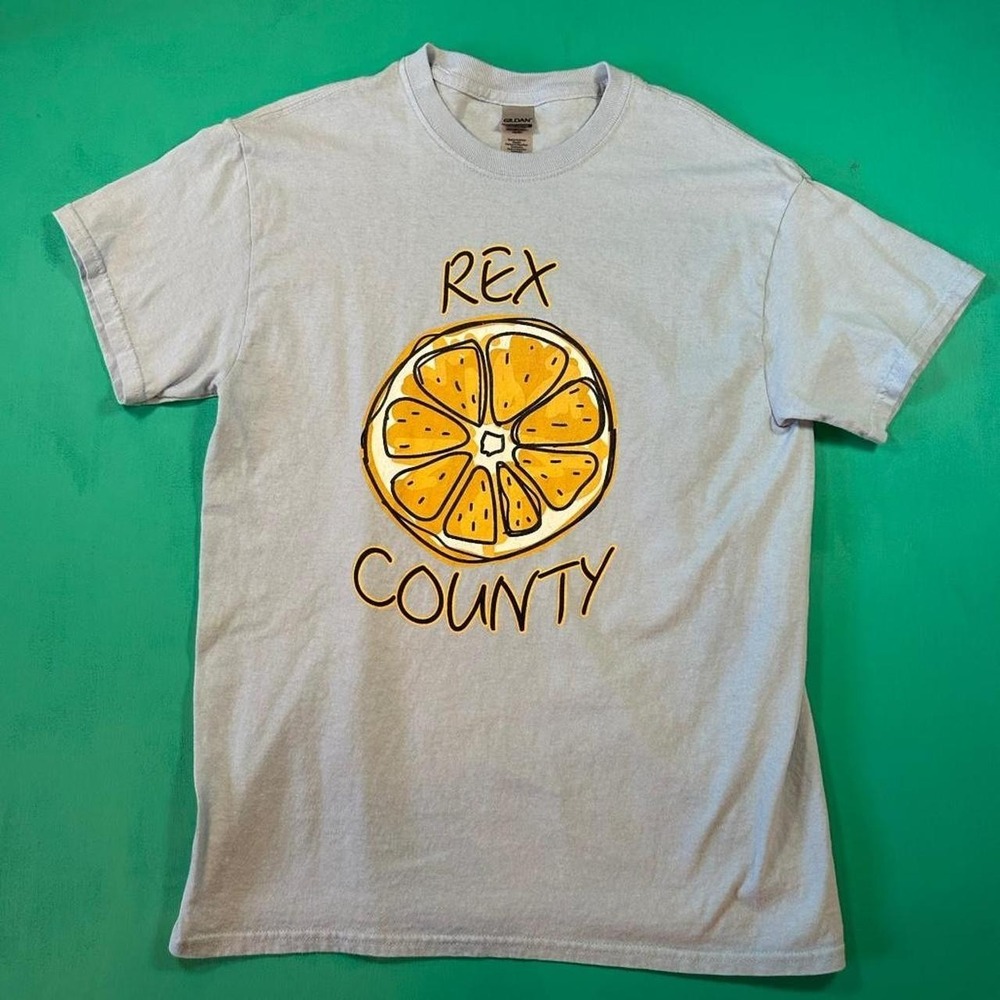 Rex Orange County band tee rex Orange County light blue band graphic t shirt